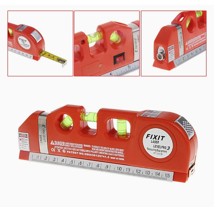 Miniatura 2 de Nivel Multiuso Metro Láser Cinta Medida